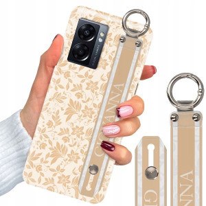 Etui 2mm Pasek do OPPO A77 5G 2022 Luksusowe Wzory