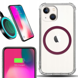 Etui Antishock + MAGSAFE Burgund do IPHONE 13 MINI