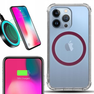 Etui Antishock + MAGSAFE Burgund do IPHONE 13 PRO