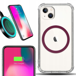 Etui Antishock + MAGSAFE Burgund do IPHONE 14 PLUS
