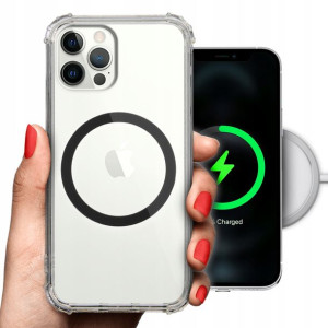Etui Antishock + MAGSAFE Czarny do IPHONE 12 PRO