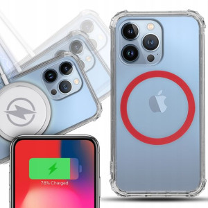 Etui Antishock + MAGSAFE Czerwony do IPHONE 13 PRO