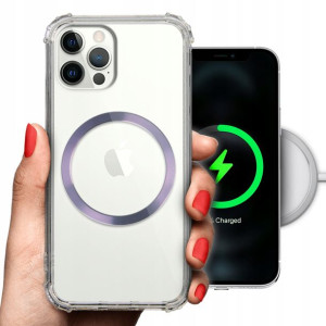 Etui Antishock + MAGSAFE Fiolet do IPHONE 12 PRO