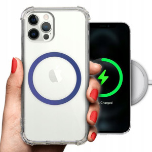 Etui Antishock + MAGSAFE Granat do IPHONE 12 PRO