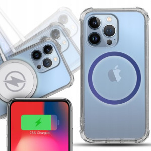 Etui Antishock + MAGSAFE Granat do IPHONE 13 PRO