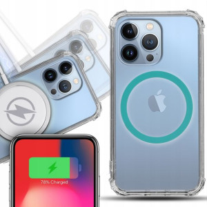 Etui Antishock + MAGSAFE Morski do IPHONE 13 PRO