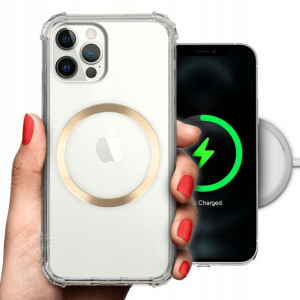 Etui Antishock + MAGSAFE Złoty do IPHONE 12 PRO