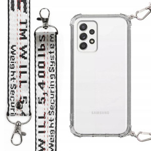 Etui Antishock + Mocna Smycz Biała do SAMSUNG A52