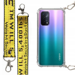 Etui Antishock + Mocna Smycz Żółta do OPPO A93 5G