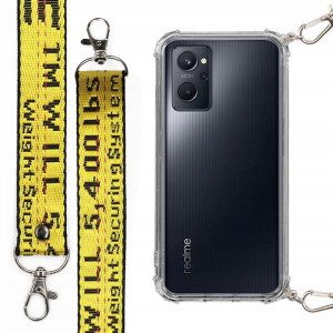 Etui Antishock + Mocna Smycz Żółta do REALME 9i
