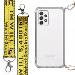 Etui Antishock + Mocna Smycz Żółta do SAMSUNG A52