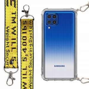 Etui Antishock + Mocna Smycz Żółta do SAMSUNG F62