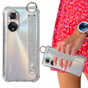 Etui ANTISHOCK + Pasek Cyrkonie do HUAWEI HONOR 50