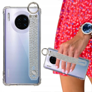 Etui ANTISHOCK + Pasek Cyrkonie do HUAWEI MATE 30