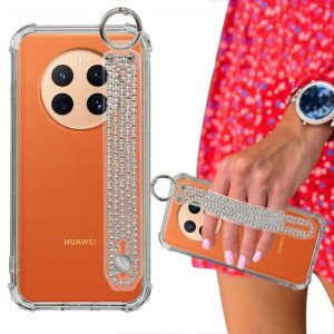 Etui ANTISHOCK + Pasek Cyrkonie do HUAWEI MATE 50