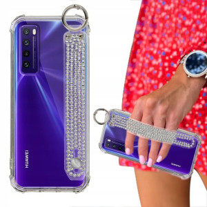 Etui ANTISHOCK + Pasek Cyrkonie do HUAWEI NOVA 7