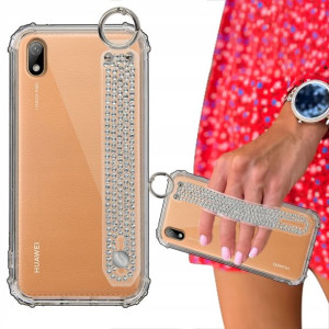 Etui ANTISHOCK + Pasek Cyrkonie do HUAWEI Y5 2019