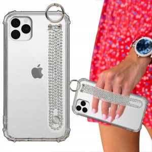 Etui ANTISHOCK + Pasek Cyrkonie do IPHONE 11 PRO