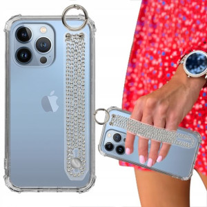 Etui ANTISHOCK + Pasek Cyrkonie do IPHONE 13 PRO