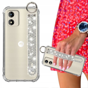 Etui Antishock + Pasek Cyrkonie Do Motorola E13