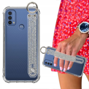 Etui ANTISHOCK + Pasek Cyrkonie do MOTOROLA E20