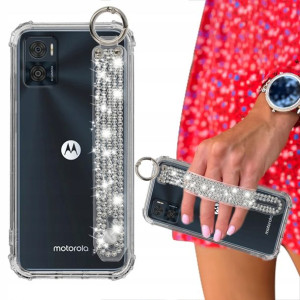 Etui ANTISHOCK + Pasek Cyrkonie do MOTOROLA E22i