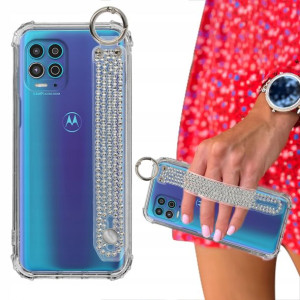 Etui ANTISHOCK + Pasek Cyrkonie do MOTOROLA G100