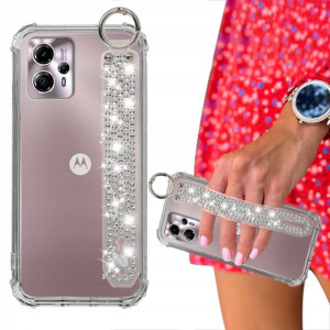 Etui Antishock + Pasek Cyrkonie Do Motorola G23