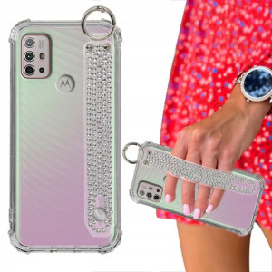 Etui ANTISHOCK + Pasek Cyrkonie do MOTOROLA G30