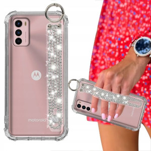 Etui ANTISHOCK + Pasek Cyrkonie do MOTOROLA G42