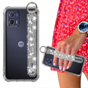 Etui Antishock + Pasek Cyrkonie Do Motorola G73