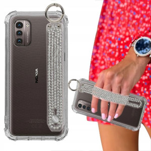 Etui ANTISHOCK + Pasek Cyrkonie do NOKIA G11 4G