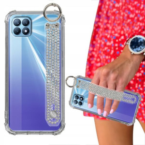 Etui ANTISHOCK + Pasek Cyrkonie do OPPO RENO 4 SE