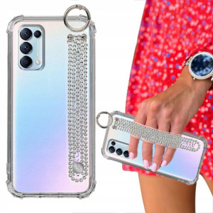 Etui ANTISHOCK + Pasek Cyrkonie do OPPO RENO 5 5G