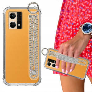 Etui ANTISHOCK + Pasek Cyrkonie do OPPO RENO 7 4G