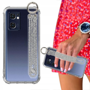Etui ANTISHOCK + Pasek Cyrkonie do OPPO RENO 7 5G