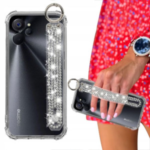 Etui Antishock + Pasek Cyrkonie Do Realme 10 5g