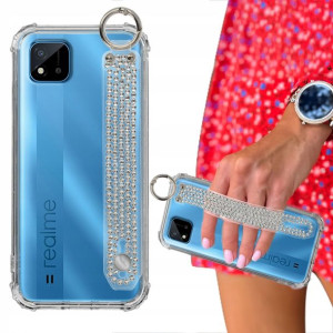 Etui ANTISHOCK + Pasek Cyrkonie do REALME C11 2021