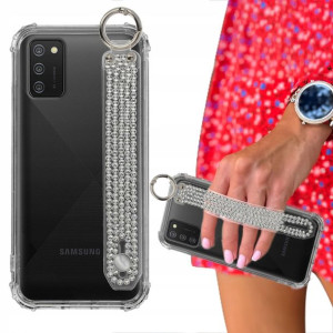 Etui ANTISHOCK + Pasek Cyrkonie do SAMSUNG A03S