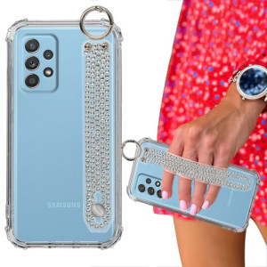 Etui ANTISHOCK + Pasek Cyrkonie do SAMSUNG A33 5G