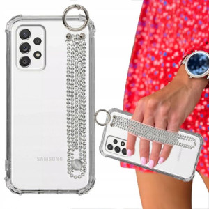 Etui ANTISHOCK + Pasek Cyrkonie do SAMSUNG A52 4G