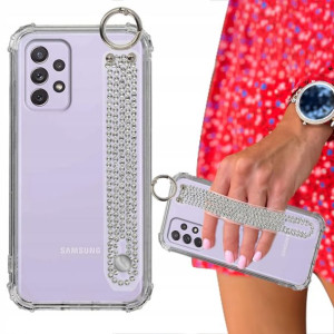 Etui ANTISHOCK + Pasek Cyrkonie do SAMSUNG A72 5G