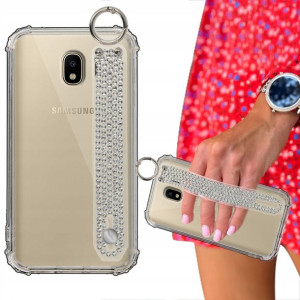Etui ANTISHOCK + Pasek Cyrkonie do SAMSUNG J4 2018