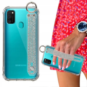 Etui ANTISHOCK + Pasek Cyrkonie do SAMSUNG M30S