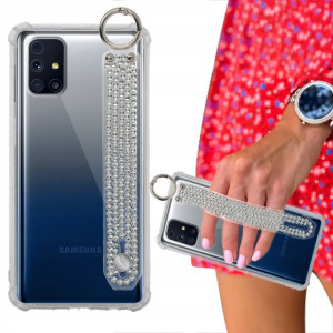 Etui ANTISHOCK + Pasek Cyrkonie do SAMSUNG M31s