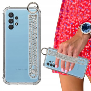 Etui ANTISHOCK + Pasek Cyrkonie do SAMSUNG M32 5G