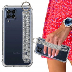 Etui ANTISHOCK + Pasek Cyrkonie do SAMSUNG M53 5G