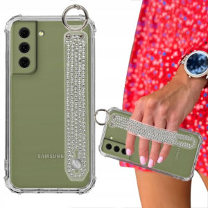 Etui ANTISHOCK + Pasek Cyrkonie do SAMSUNG S21FE