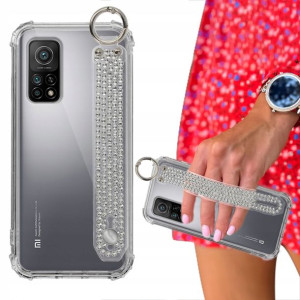 Etui ANTISHOCK + Pasek Cyrkonie do XIAOMI MI 10T
