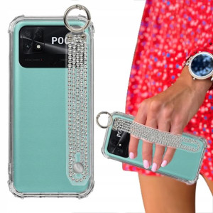 Etui ANTISHOCK + Pasek Cyrkonie do XIAOMI POCO C40